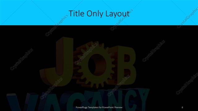 Title Only presentation slide layout