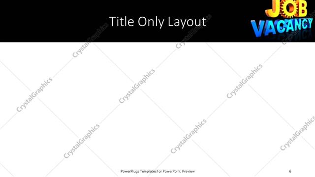 Title Only presentation slide layout