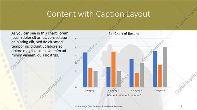 Content with Caption presentation slide layout