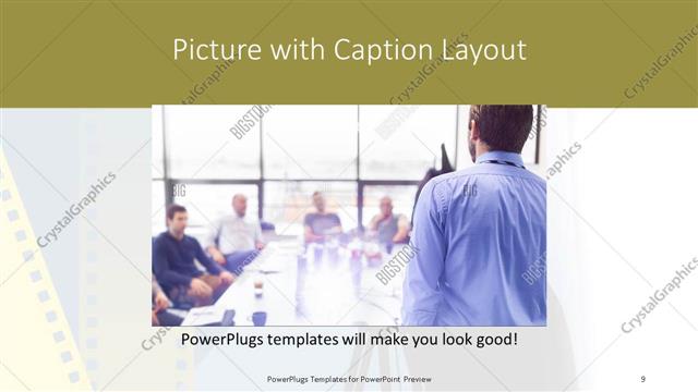 Picture with Caption presentation slide layout
