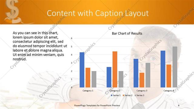 Content with Caption presentation slide layout