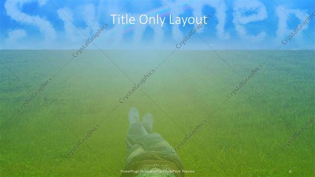 Title Only presentation slide layout