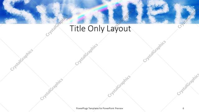 Title Only presentation slide layout