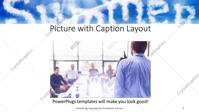 Picture with Caption presentation slide layout