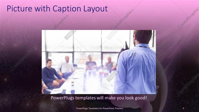 Picture with Caption presentation slide layout