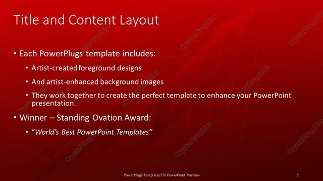 Title and Content presentation slide layout