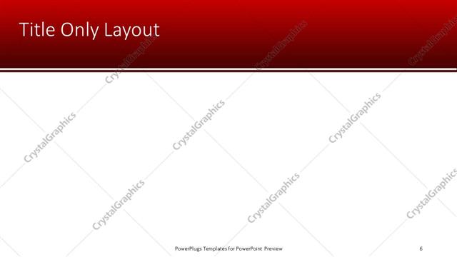 Title Only presentation slide layout