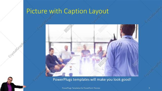 Picture with Caption presentation slide layout