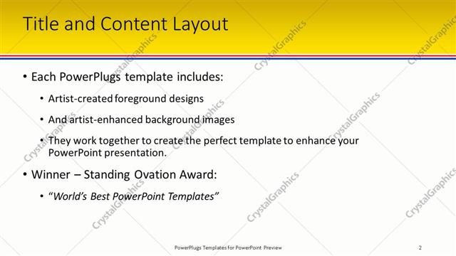 Title and Content presentation slide layout