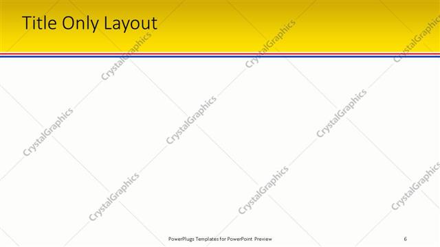 Title Only presentation slide layout