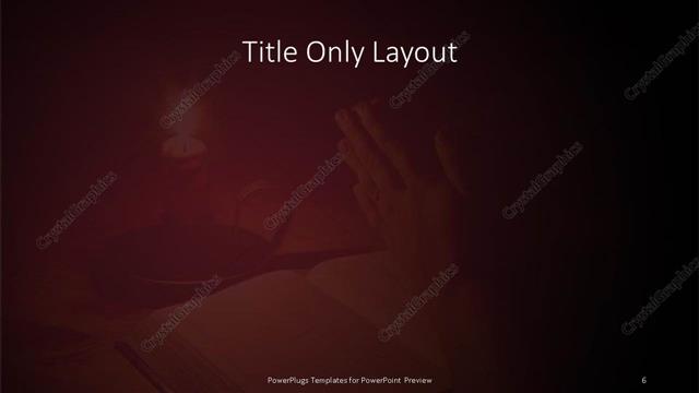 Title Only presentation slide layout