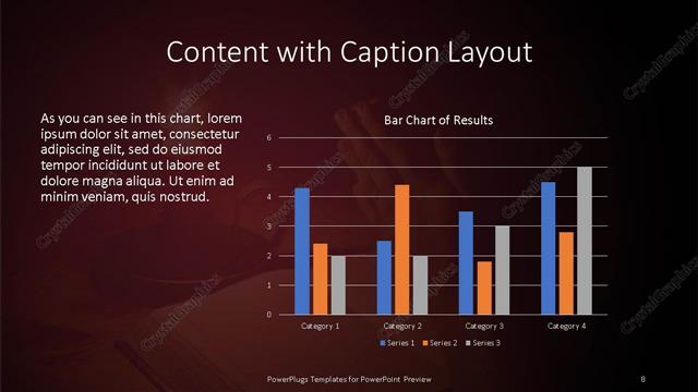 Content with Caption presentation slide layout