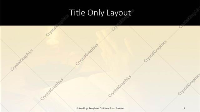 Title Only presentation slide layout