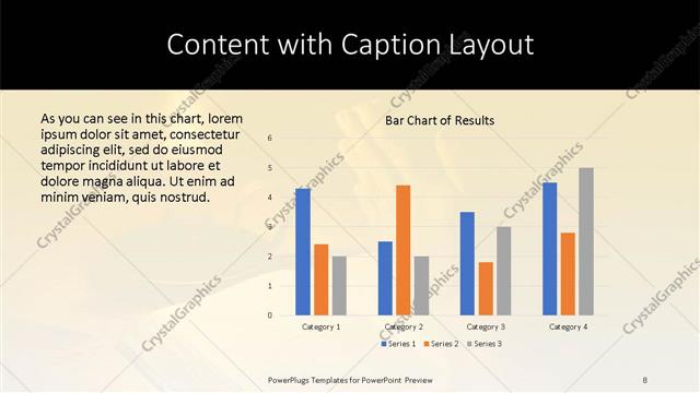 Content with Caption presentation slide layout