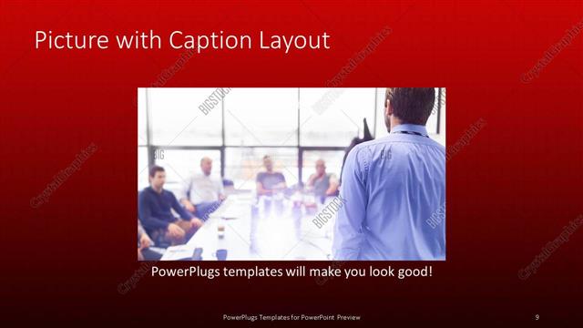 Picture with Caption presentation slide layout