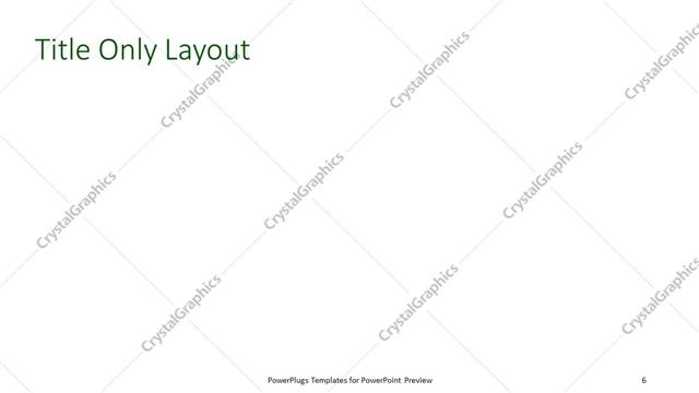 Title Only presentation slide layout