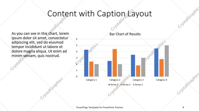 Content with Caption presentation slide layout