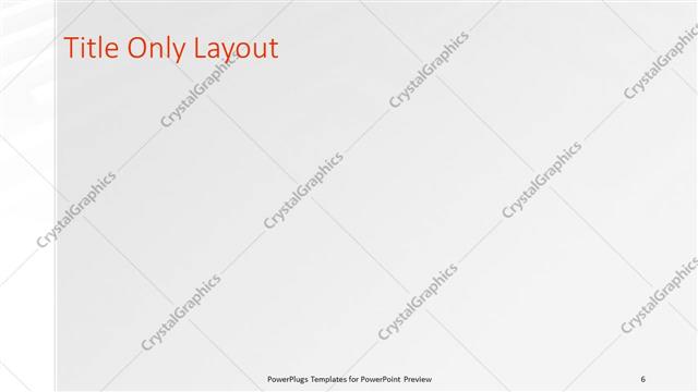 Title Only presentation slide layout