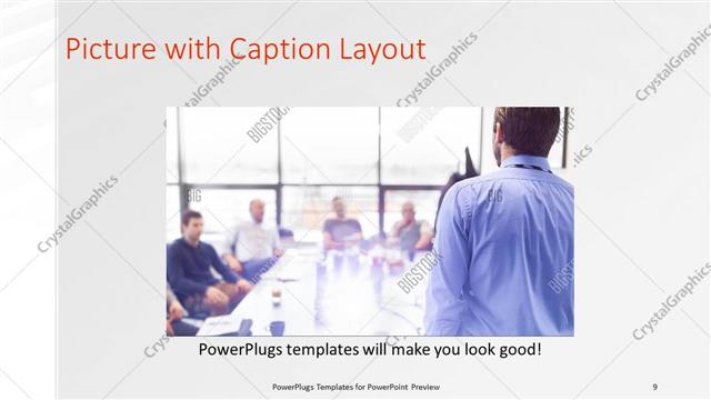 Picture with Caption presentation slide layout