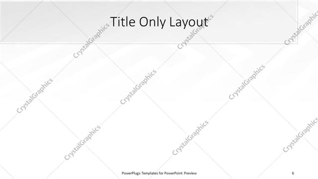 Title Only presentation slide layout