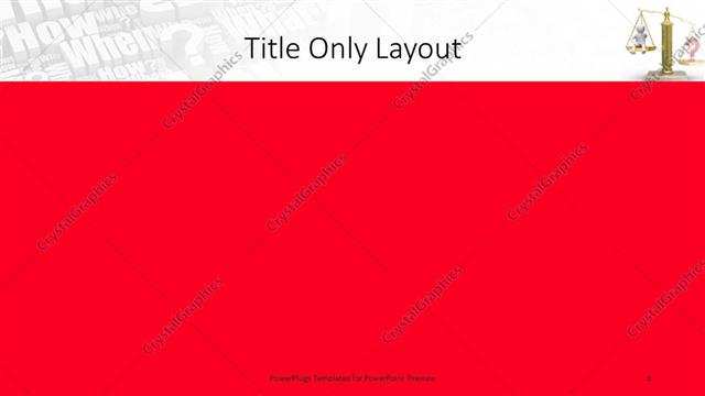 Title Only presentation slide layout