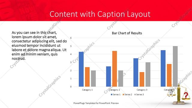 Content with Caption presentation slide layout