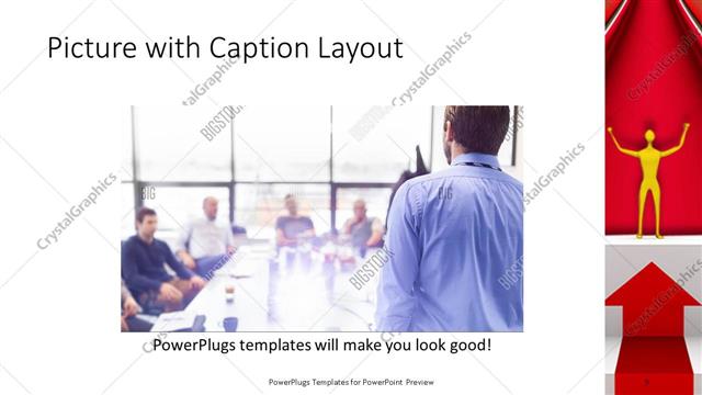 Picture with Caption presentation slide layout