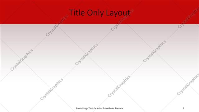 Title Only presentation slide layout