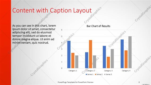 Content with Caption presentation slide layout