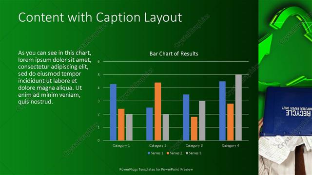 Content with Caption presentation slide layout