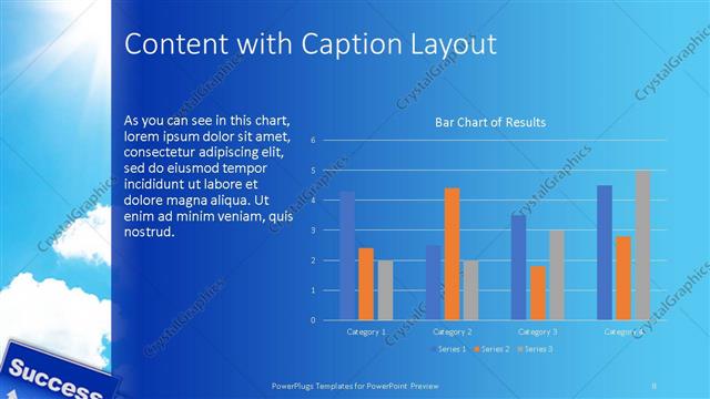 Content with Caption presentation slide layout