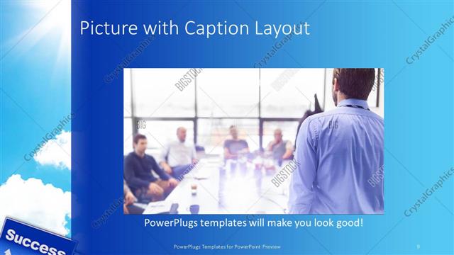Picture with Caption presentation slide layout