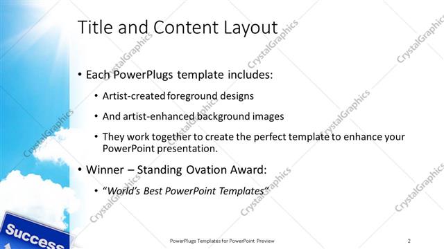 Title and Content presentation slide layout