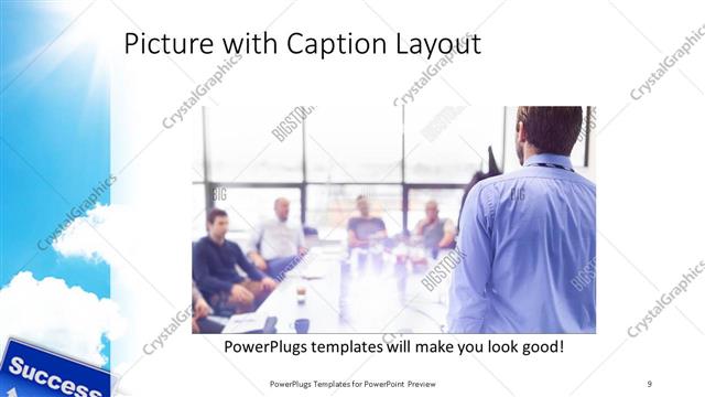 Picture with Caption presentation slide layout
