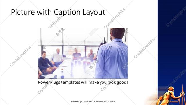 Picture with Caption presentation slide layout
