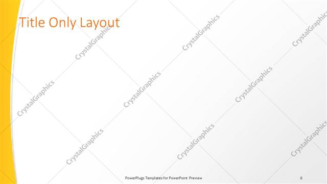 Title Only presentation slide layout