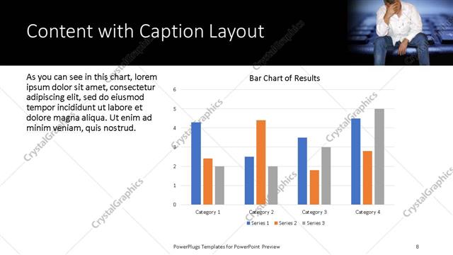 Content with Caption presentation slide layout