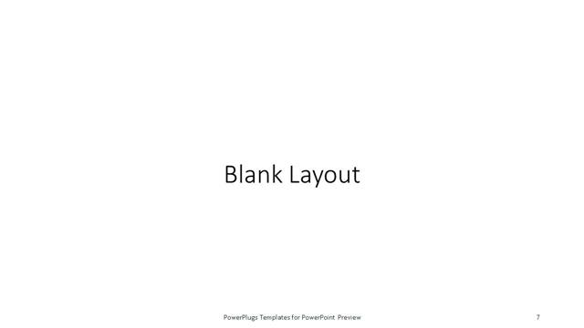 Blank presentation slide layout