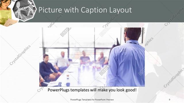 Picture with Caption presentation slide layout