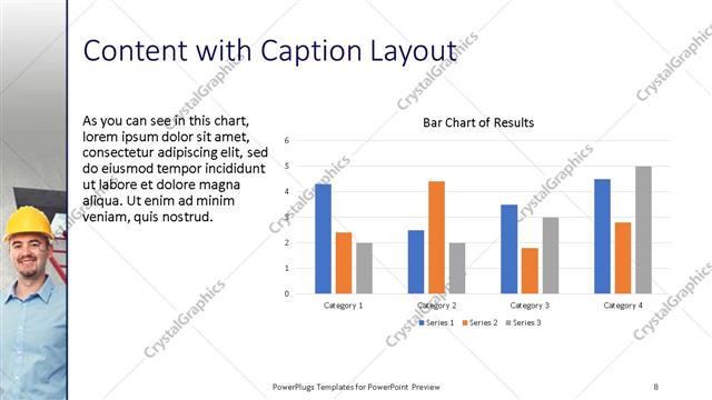 Content with Caption presentation slide layout