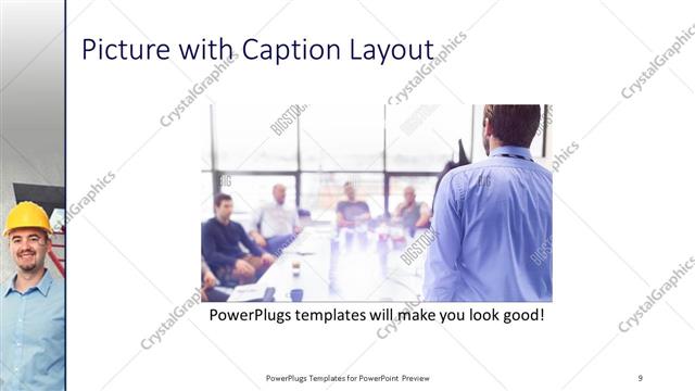 Picture with Caption presentation slide layout