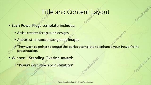Title and Content presentation slide layout