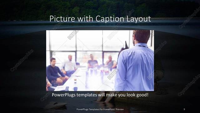 Picture with Caption presentation slide layout