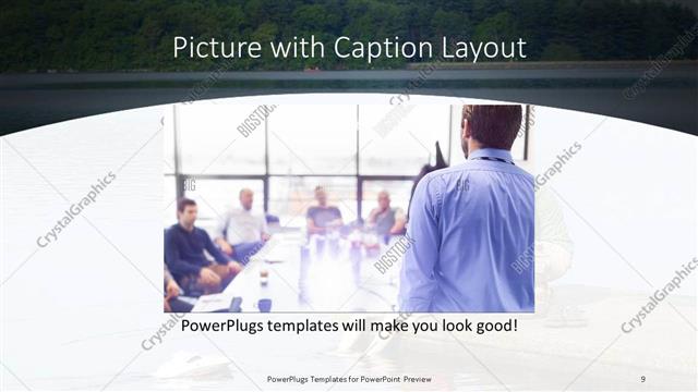Picture with Caption presentation slide layout