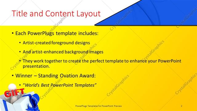 Title and Content presentation slide layout