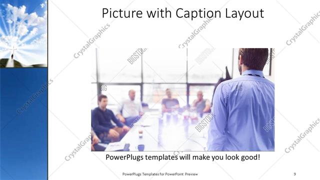 Picture with Caption presentation slide layout