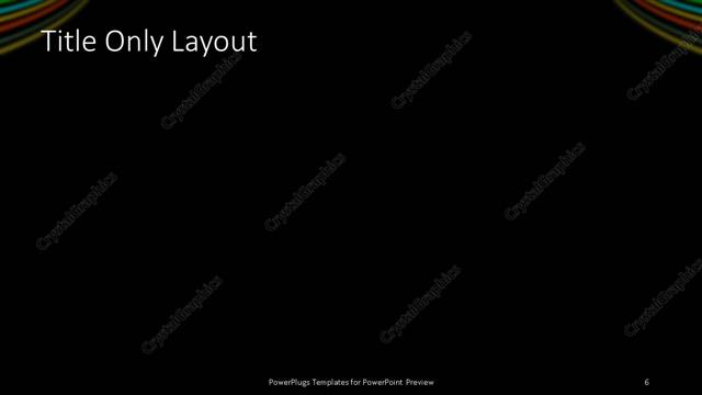 Title Only presentation slide layout