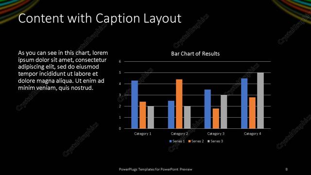 Content with Caption presentation slide layout