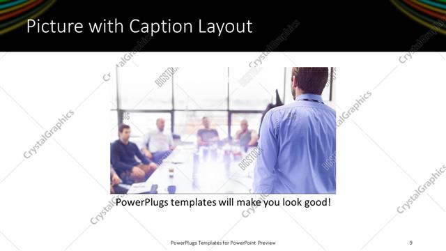 Picture with Caption presentation slide layout