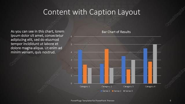 Content with Caption presentation slide layout